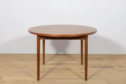 Sale Pamono Mid-Century Round Teak Dining Table by Nils Jonsson for Hugo Troeds, Sweden, 1960s