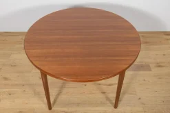 Sale Pamono Mid-Century Round Teak Dining Table by Nils Jonsson for Hugo Troeds, Sweden, 1960s