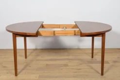 Sale Pamono Mid-Century Round Teak Dining Table by Nils Jonsson for Hugo Troeds, Sweden, 1960s