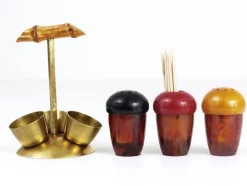 Pamono Mid-Century Salt & Pepper Toothpick Cruet Set by Richard Rohac, Austria, 1950s, Set of 4><noscript><img width=