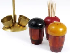 Pamono Mid-Century Salt & Pepper Toothpick Cruet Set by Richard Rohac, Austria, 1950s, Set of 4><noscript><img width=