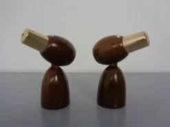 Pamono Mid-Century Salt and Pepper Shakers, 1960s, Set of 2