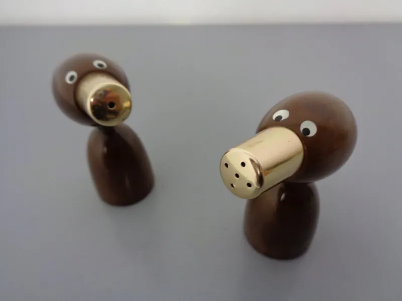 Pamono Mid-Century Salt and Pepper Shakers, 1960s, Set of 2