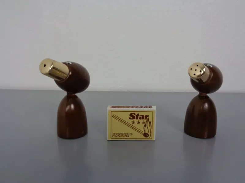 Pamono Mid-Century Salt and Pepper Shakers, 1960s, Set of 2