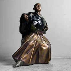 Hot Pamono Mid-Century Samurai Warrior Statue, Takaoka, Japan, 1960s