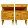 Pamono Mid-Century Scandinavian Birch Bedside Cupboards, 1950s, Set of 2