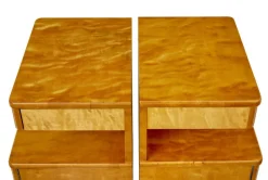 Pamono Mid-Century Scandinavian Birch Bedside Cupboards, 1950s, Set of 2