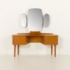 Pamono Mid-Century Scandinavian Dressing Table with Adjustable Mirrors and Tambour Doors, Norway, 1970s> Dressing Tables