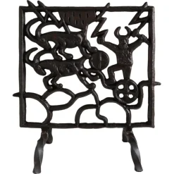 Outlet Pamono Mid-Century Scandinavian Fireplace Screen attributed to Olle Hermansson, 1960s