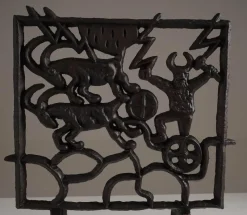 Outlet Pamono Mid-Century Scandinavian Fireplace Screen attributed to Olle Hermansson, 1960s