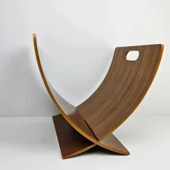 Outlet Pamono Mid-Century Scandinavian Magazine Rack in Teak and Veneered Plywood, 1970s