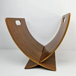 Outlet Pamono Mid-Century Scandinavian Magazine Rack in Teak and Veneered Plywood, 1970s