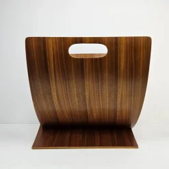 Outlet Pamono Mid-Century Scandinavian Magazine Rack in Teak and Veneered Plywood, 1970s