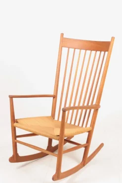 New Pamono Mid-Century Scandinavian Rocking Chair in Oak by Hans Wegner for FDB, 1950s