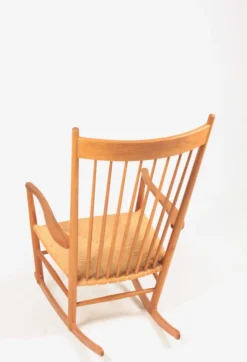 New Pamono Mid-Century Scandinavian Rocking Chair in Oak by Hans Wegner for FDB, 1950s