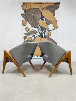 Online Pamono Mid-Century Scandinavian Sofa and Chairs, 1950s, Set of 3