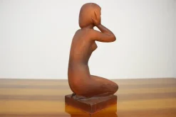 Pamono Mid-Century Sculpture of Nude Sitting Women by Jitka Forejtová, 1960s><noscript><img width=