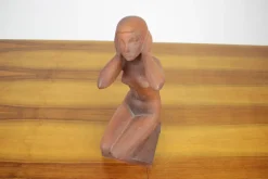 Pamono Mid-Century Sculpture of Nude Sitting Women by Jitka Forejtová, 1960s><noscript><img width=
