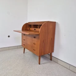 Pamono Mid-Century Secretary Desk by Egon Ostergaard for SMI, Sweden, 1960s><noscript><img width=