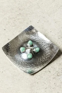 Pamono Mid-Century Silver Brooch by Elis Kauppi, 1963><noscript><img width=