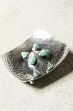 Pamono Mid-Century Silver Brooch by Elis Kauppi, 1963><noscript><img width=