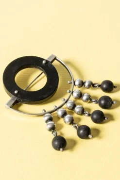 New Pamono Mid-Century Silver Brooch from Aarikka, 1963