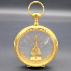 Hot Pamono Mid-Century Skeleton Table Clock from Jaeger-Lecoultre, 1970s