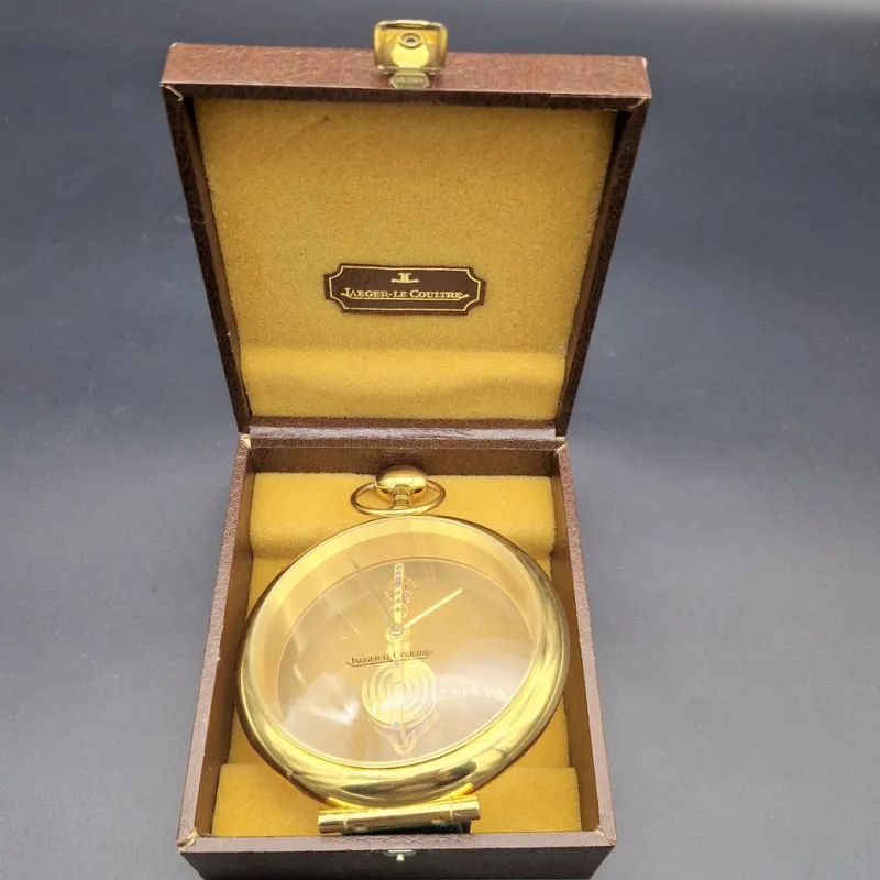 Hot Pamono Mid-Century Skeleton Table Clock from Jaeger-Lecoultre, 1970s