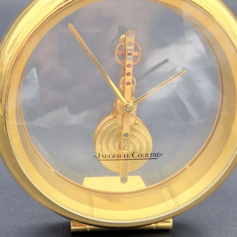 Hot Pamono Mid-Century Skeleton Table Clock from Jaeger-Lecoultre, 1970s