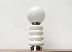Pamono Mid-Century Space Age Glass Table Lamp by Carlo Nason for JBS, 1960s> Table Lamps
