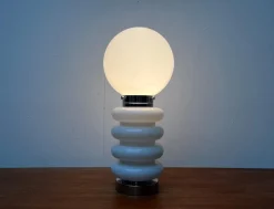 Pamono Mid-Century Space Age Glass Table Lamp by Carlo Nason for JBS, 1960s><noscript><img width=