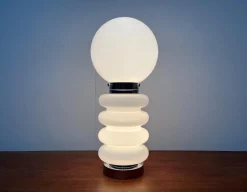 Pamono Mid-Century Space Age Glass Table Lamp by Carlo Nason for JBS, 1960s><noscript><img width=