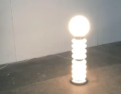 New Pamono Mid-Century Space Age Glass Floor Lamp by Carlo Nason for JBS, 1960s