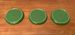 Pamono Mid-Century Space Age Green Ceramic Plates or Bowls from Gerz Keramik, West Germany, 1960s, Set of 3><noscript><img width=