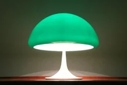 Online Pamono Mid-Century Space Age Italian Green Early Model Toledo Table Lamp by Luigi Massoni for Harvey Guzzini, 1960s