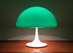 Online Pamono Mid-Century Space Age Italian Green Early Model Toledo Table Lamp by Luigi Massoni for Harvey Guzzini, 1960s