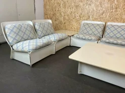 Pamono Mid-Century Space Age Modular Sofa in Fiberglass, Set of 10><noscript><img width=