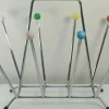 Pamono Mid-Century Space Age Sputnik Atomic Magazine Holder in Chrome and Wood, 1970s> Magazine Racks