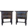 Pamono Mid-Century Spanish Bedside Tables with Drawers, 1950s, Set of 2> Nightstands