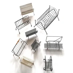 Pamono Mid-Century Stationery Holders from Pilastro, Set of 9> Magazine Racks