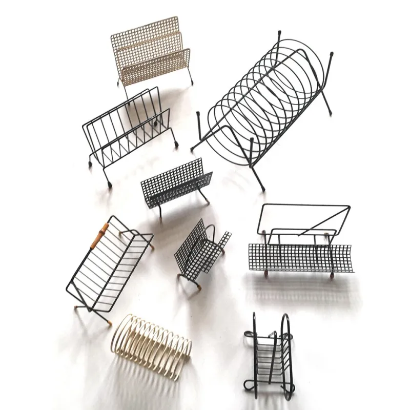Pamono Mid-Century Stationery Holders from Pilastro, Set of 9> Magazine Racks