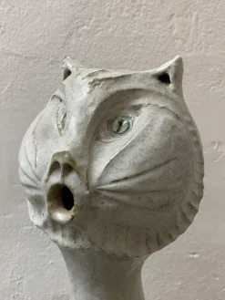 Online Pamono Mid-Century Studio Ceramic Cat Sculpture, 1968