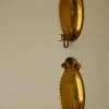 Pamono Mid-Century Swedish Brass Sconces, Set of 2> Candleholders