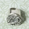 Clearance Pamono Mid-Century Swedish Brutalist Silver Ring, 1976