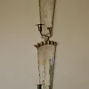 Pamono Mid-Century Swedish Pewter Sconces, Set of 2> Candleholders