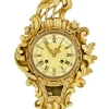 Pamono Mid-Century Swedish Rococo Revival Carved Gilt Clock, 1950s> Clocks