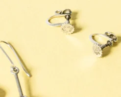 Clearance Pamono Mid-Century Swedish Silver Earrings, Set of 2