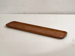 Pamono Mid-Century Swedish Teak Tray by Karl Holmberg, 1960s><noscript><img width=