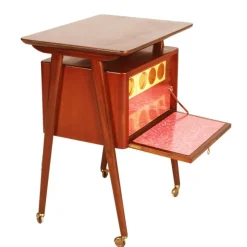 Discount Pamono Mid-Century Teak Bar Cart attributed to Ico Parisi for Mim Roma, 1950s