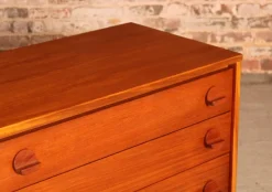 Pamono Mid-Century Teak Chest of 4 Drawers from Stag, 1970s><noscript><img width=